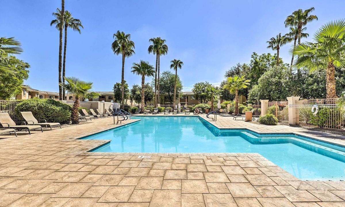 Maryvale Village Condo | 2 Desert Breeze Villas Units: Patios & Pool Access