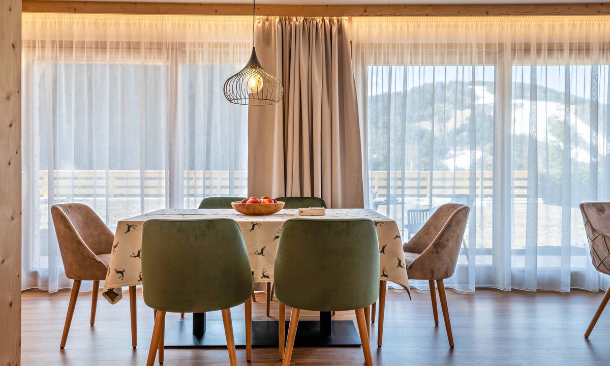 San Vigilio Apartment | Apartment "Les Ciases Chalets Dolomites Apt 1" with Private Balcony, Shared Terraces & Wi-Fi