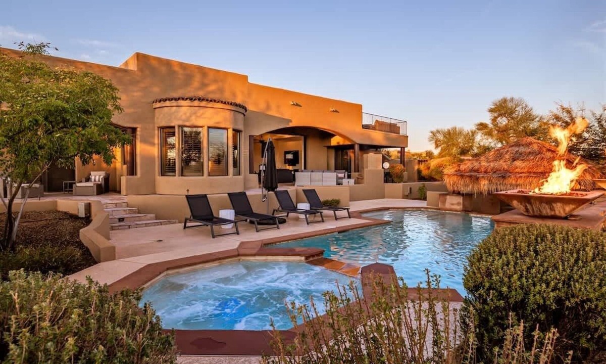 Rio Verde Foothills House | Heated pool w/swim up bar, game room & much more!