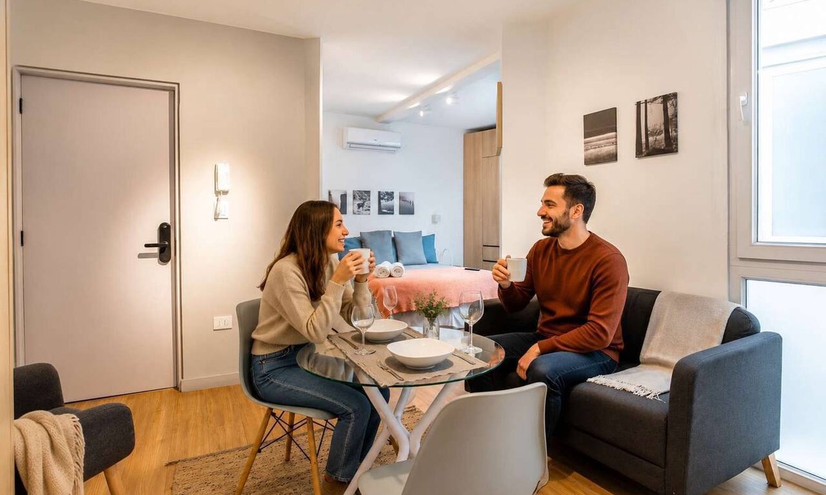 Lastarria Apartment | HOM l Wifi Calefacción Cafe Vida Bohemio Lastarria