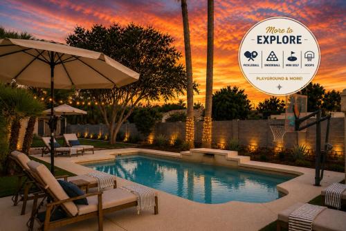 Amberwood Estates House | Luxe 5BR Sleeps 16 Pool Hot Tub 2 Game Rooms