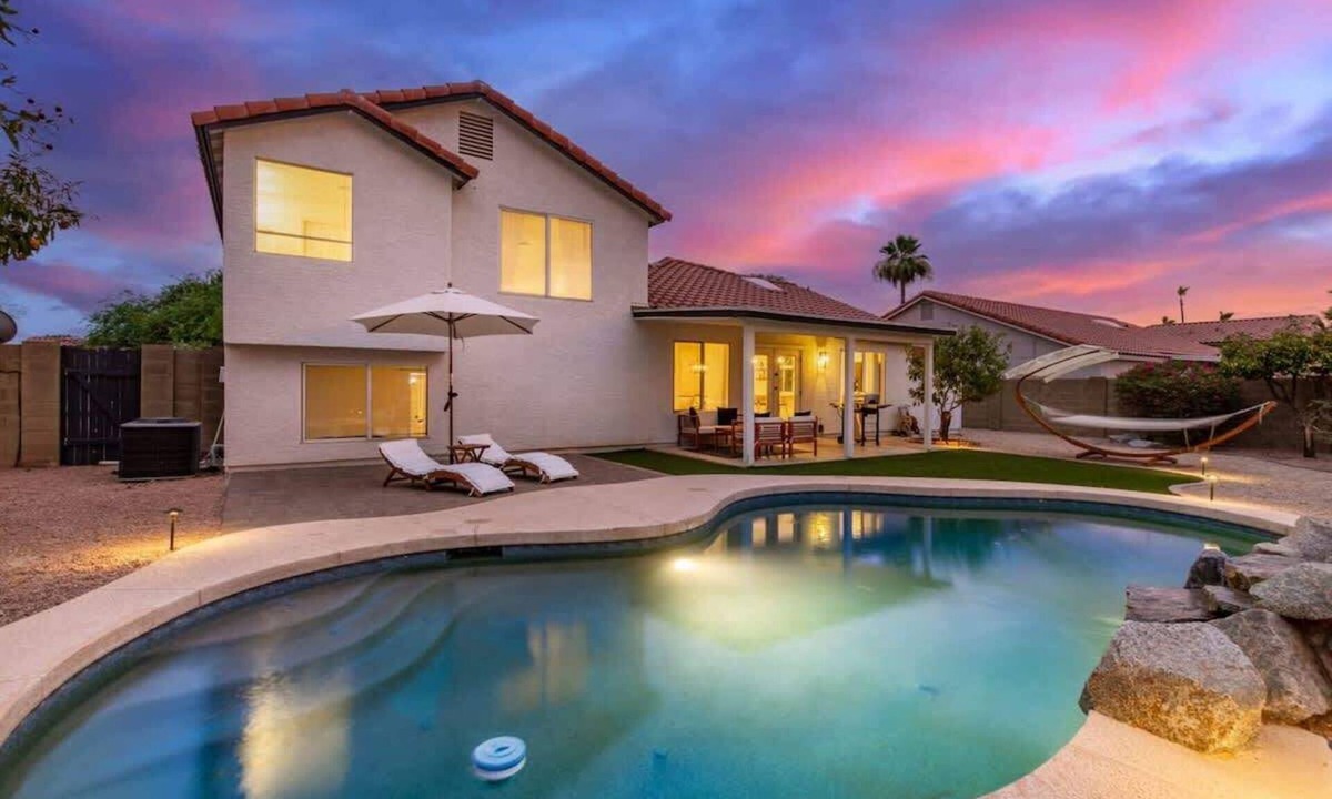 Mesa House | Mesa Citrus Oasis | Pool, Waterfall & Billiards