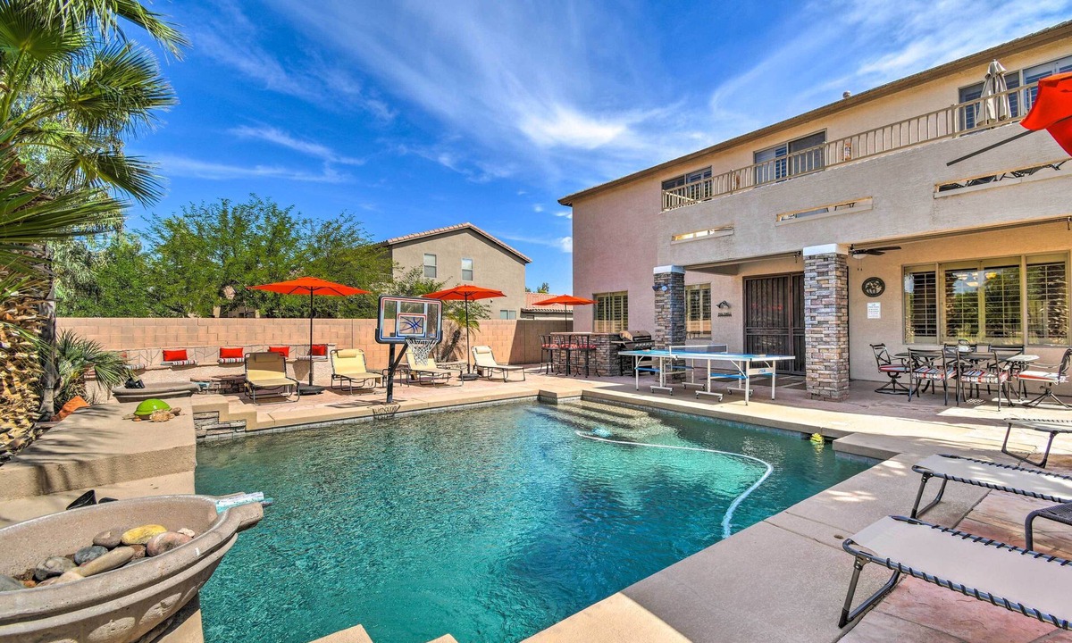 Laveen Village House | Pool, Game Room & Views! Laveen Village Getaway