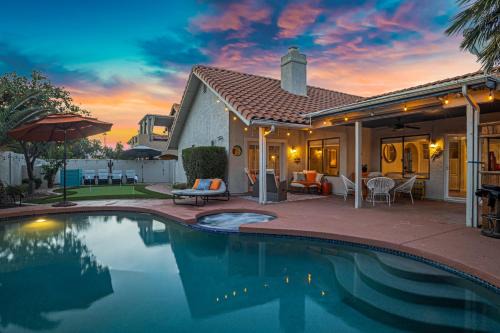 Casa Rica North House | Scottsdale Family Retreat Heated Pool and Spa Near TPC
