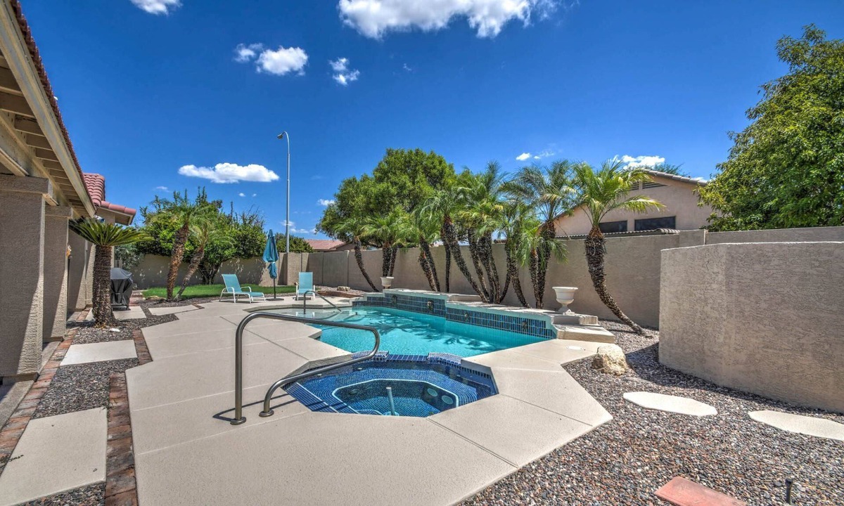Chandler House | Sunny Chandler Escape | Lounge by the Pool, Soak in the Hot Tub, Dogs Welcome