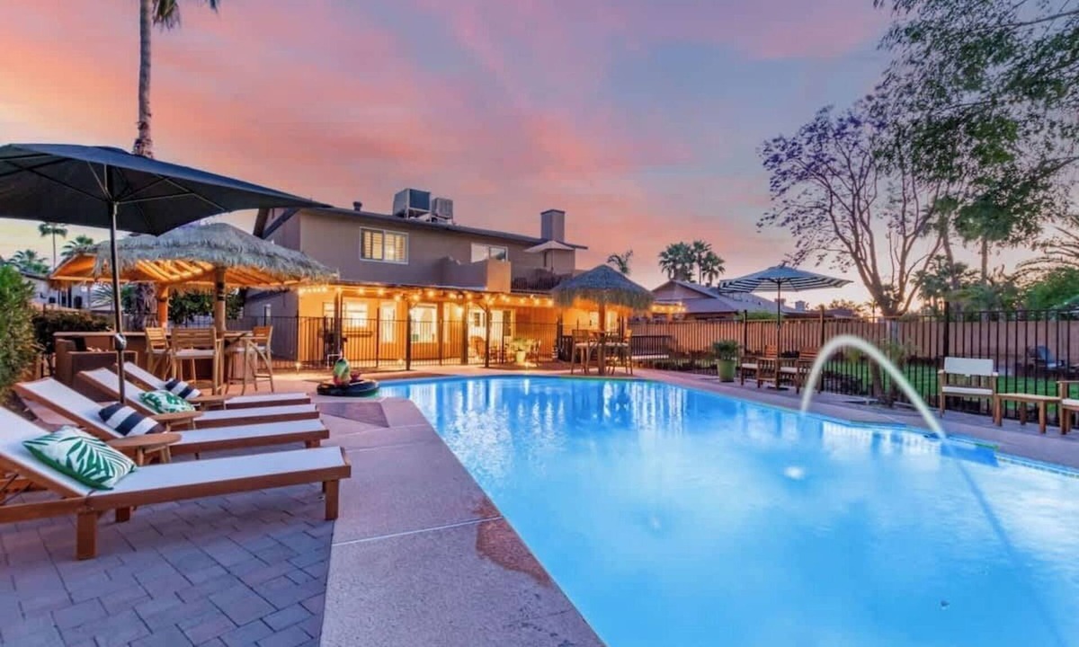 Summit Ridge House | Tiki Paradise w/Htd. Pool, Putt Grn. & Tiki Bar