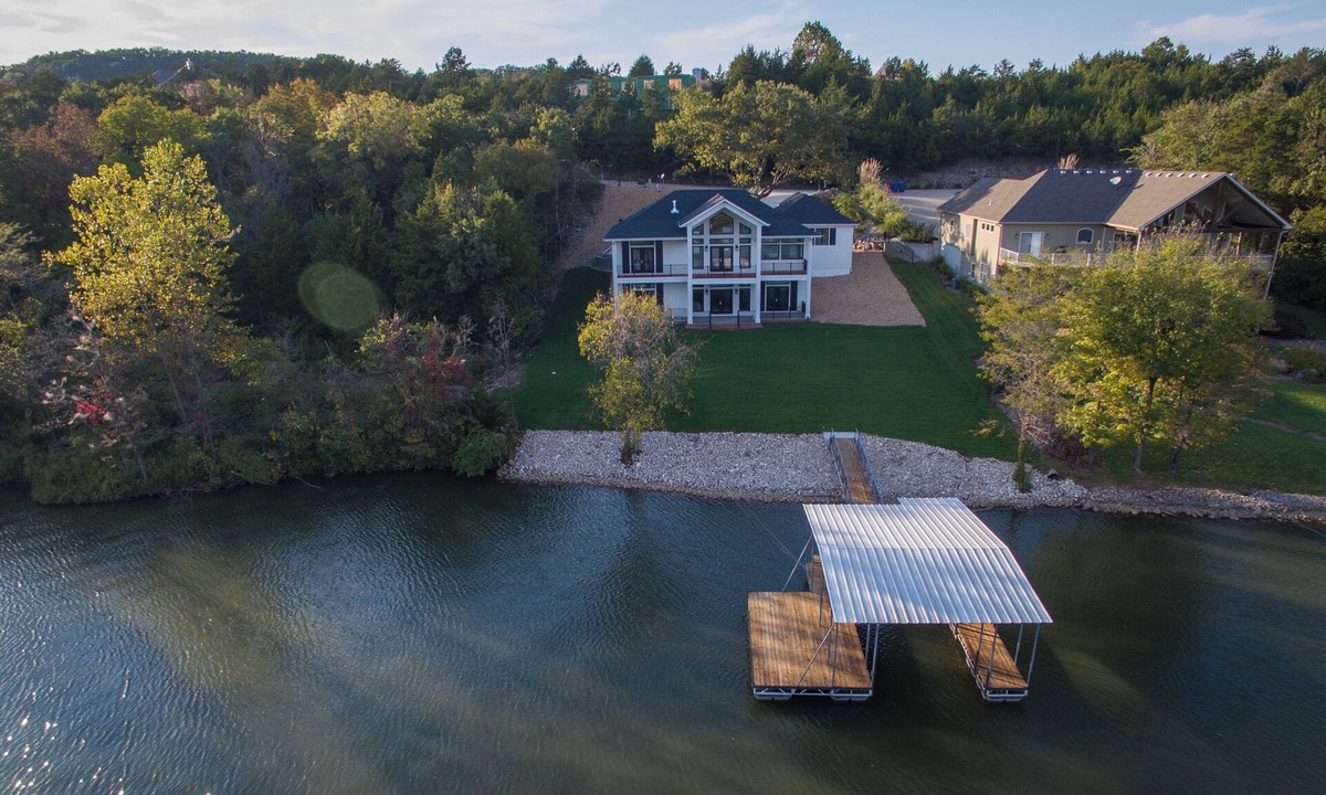 Camdenton House | Waterfront, kayaks, dock, in resort