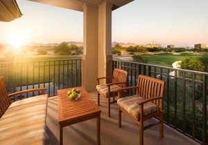 Scottsdale Sanctuary in this 1BD condo with resort amenities fitness room, pools etc
