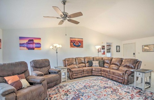 Big Water House | 13 Mi to Lake Powell: Mtn-View Home w/Deck & BBQ