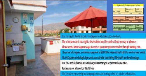 Chorrillos Apartment | 4th Youth Loft Private Open Terrace Close Beach