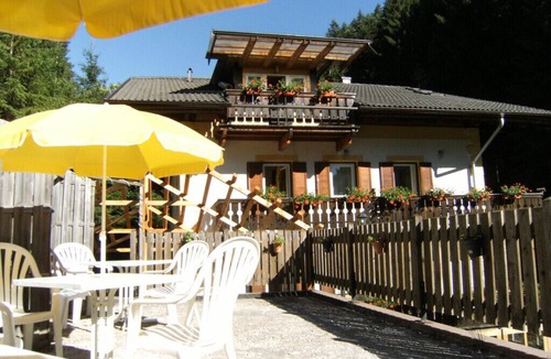 San Nicolo d'Ega Apartment | Apartment 4 on the 1st floor with large corner balcony and mini kitchen.