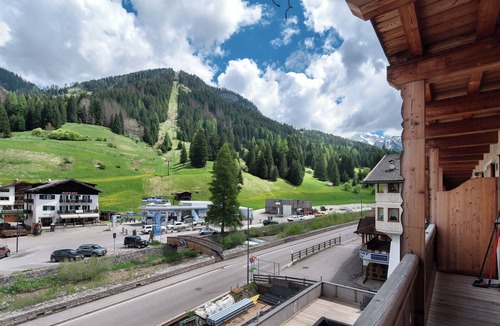San Giovanni di Fassa Apartment | Apartment 'Badia' with Mountain View, Shared Terrace and Wi-Fi