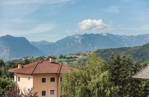 San Lorenzo in Banale Apartment | Apartment 'Campanile Basso' with Mountain View, Balcony & Wi-Fi