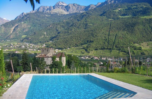 Marlengo Apartment | Apartment 'Cataleya' with Mountain View, Shared Pool and Wi-Fi