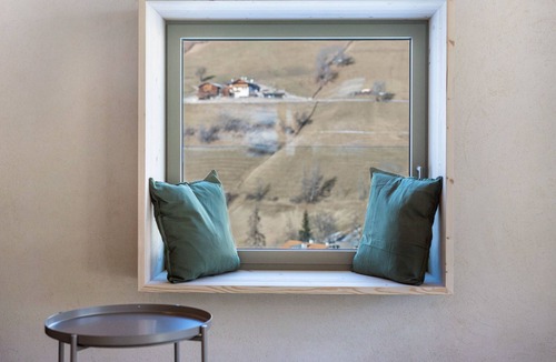 Santa Maddalena Apartment | Apartment 'Lena Dolomites Suite' with Mountain View, Private Terrace and Sauna