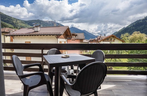 Pinzolo Apartment | Apartment 'Marconi Suite' with Mountain View, Private Terrace and Wi-Fi