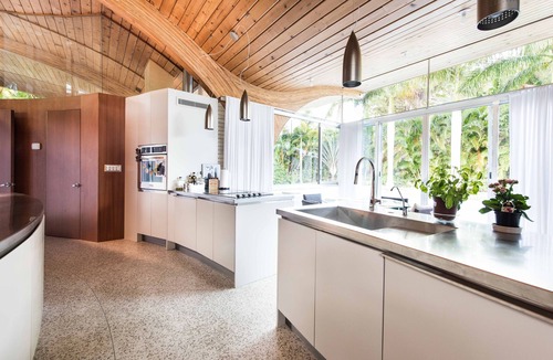 Golden Beach House | Architectural icon by Architect Victor A. Lundy. Prime location near beach.