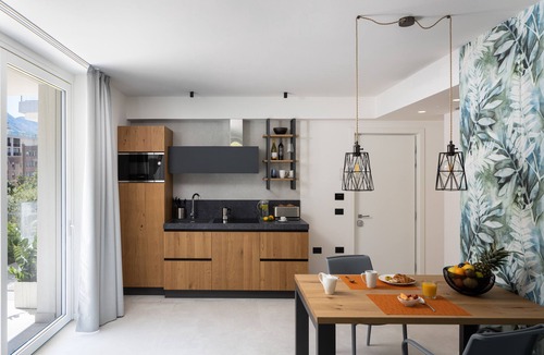 Riva del Garda Condo | Aris Apartments with Skypool, garage, large balcony, proximity to lake