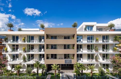 Riva del Garda Condo | Aris Apartments with Skypool, garage, large balcony, proximity to lake