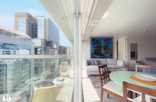 Miraflores Apartment | Artistic Loft & Heart of Miraflores with Long Balcony