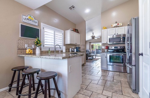 Surprise House | Beautiful Home with Private Pool and Tiki Bar. Close to Everything!