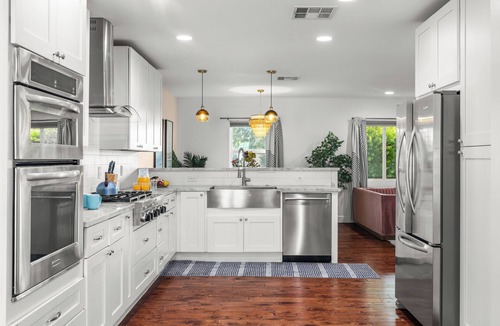Village Grove House | Bright Scottsdale Home w/Pool, Air Hockey, String Lights & Spacious Backyard