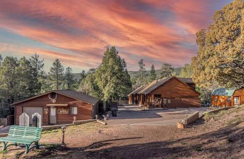 Christopher Creek Ski Chalet | Cabin #6 Bobcat Bunkhouse - Pet Friendly - King Bed - Sleeps 4