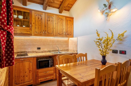 Sant'Antonio di Mavignola Ski Chalet | Chalet 'Camping Faè' with Mountain View, Private Terrace and Wi-Fi