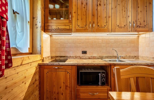 Sant'Antonio di Mavignola Ski Chalet | Chalet 'Camping Faè' with Mountain View, Private Terrace and Wi-Fi