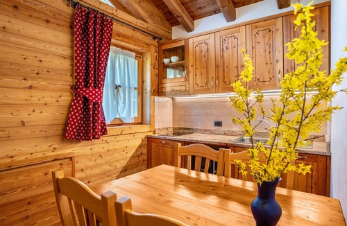 Sant'Antonio di Mavignola Ski Chalet | Chalet 'Camping Faè' with Mountain View, Private Terrace and Wi-Fi