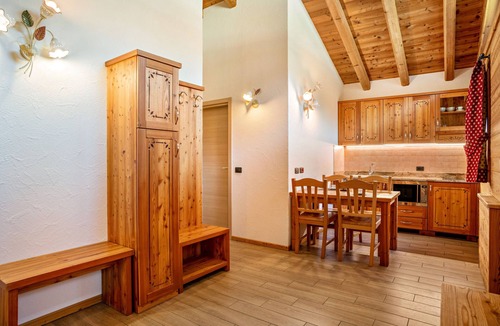 Sant'Antonio di Mavignola Ski Chalet | Chalet 'Camping Faè' with Mountain View, Private Terrace and Wi-Fi