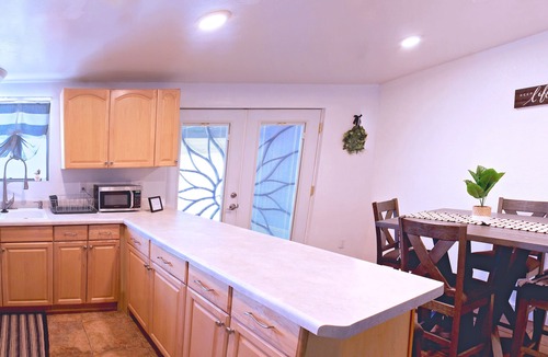 Harrison East South House | Clean & quiet retreat with private backyard near shopping & trails.