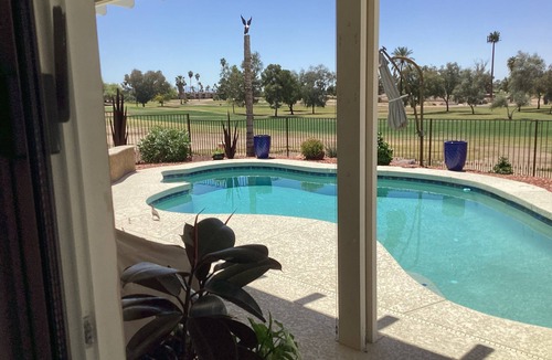 Sun City West Apartment | Cozy 1-bedroom large Casita in sunny Sun City West with AC. Beautiful golf view.