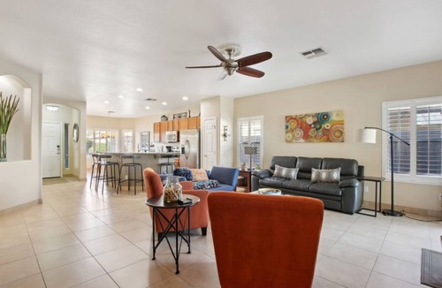 Coldwater Springs House | Cozy 3 bedroom home with private heated pool on a golf course with mountain view