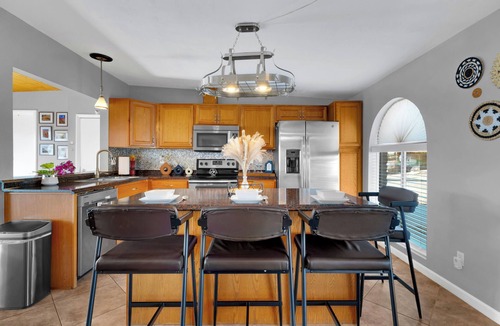 Harrison East South House | Cozy Desert Oasis with Pool, and Private Fenced Yard-Furry Friends Welcome!