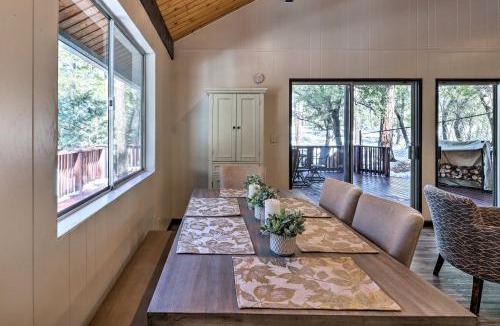 Groom Creek House | Deck w/Wooded Views: Rustic-Chic Prescott Cabin!