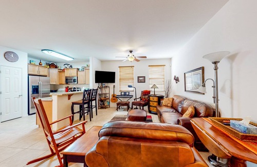 San Tan Valley House | Desert retreat with enclosed yard, instruments, alfresco dining, grill, & W/D