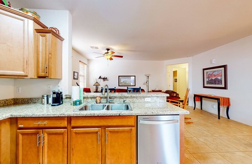 San Tan Valley House | Desert retreat with enclosed yard, instruments, alfresco dining, grill, & W/D