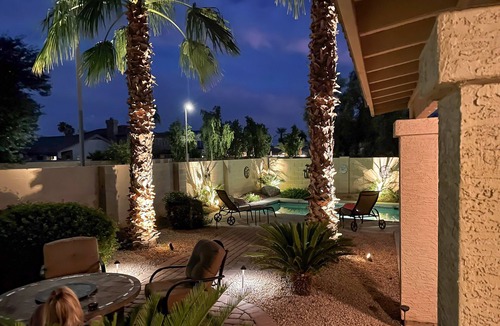 Palm Valley House | Dog-friendly home with pool, firepit, fast WiFi, central AC, & washer/dryer