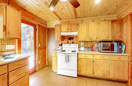 Ellijay Cabin | Dog-friendly, riverfront retreat with game room, washer/dryer, wraparound deck