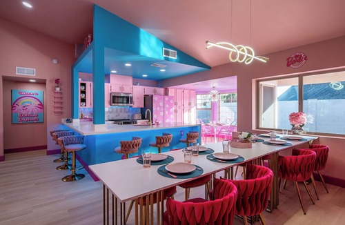 Westgreen Estates House | Dollhouse Daydream Barbie-inspired, Spacious 5-bedroom house with heated pool