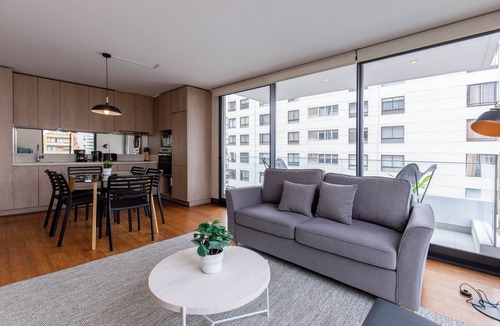 Santiago Apartment | Fabulous 2-bedroom apartment with AC in vibrant Las Condes