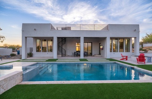 Rio Verde Foothills House | Gated Estate Near Troon N. Pool, Hot-tub, Pickleball, Frisbee Golf, Bar & Arcade