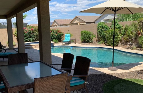 Circle Cross Ranch House | Great family friendly home very private back yard, heated pool & covered patio.