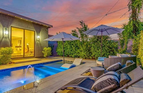 Park Scottsdale One House | Heated Pool Chic Furniture Modern 4BD Hot Tub