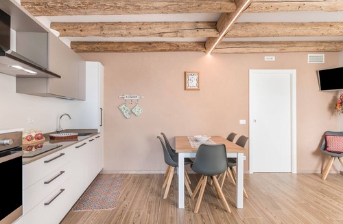Levico Terme Apartment | Holiday Apartment 'L'Antica Corte Apt Mara' with Mountain View & Wi-Fi