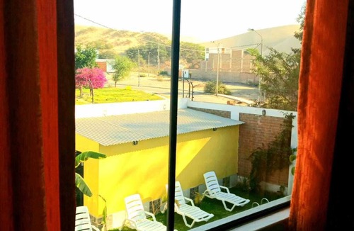 Ica House | house with garden and pool overlooking the dunes.