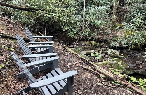 Pittman Center Cabin | Huge Log Cabin | Owner Managed | Mtn Views | Fire Pit | Lawn | Brook | Swing Set