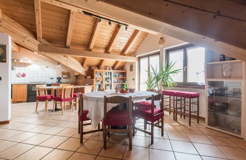 Stenico Apartment | "La Guarda" holiday home in Stenico. Panoramic balcony near Terme di Comano