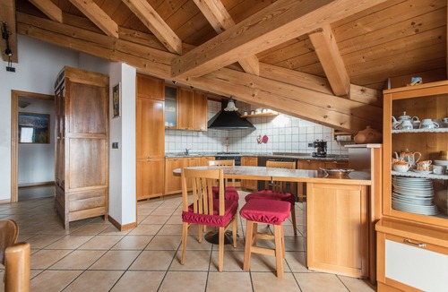 Stenico Apartment | "La Guarda" holiday home in Stenico. Panoramic balcony near Terme di Comano